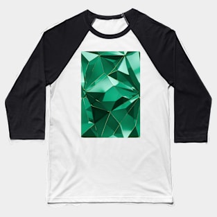 Jewel Pattern - Green Emerald, for a bit of luxury in your life! #6 Baseball T-Shirt